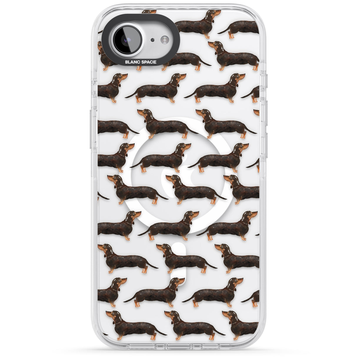 Dachshund (Black & Tan) Watercolour Dog Pattern