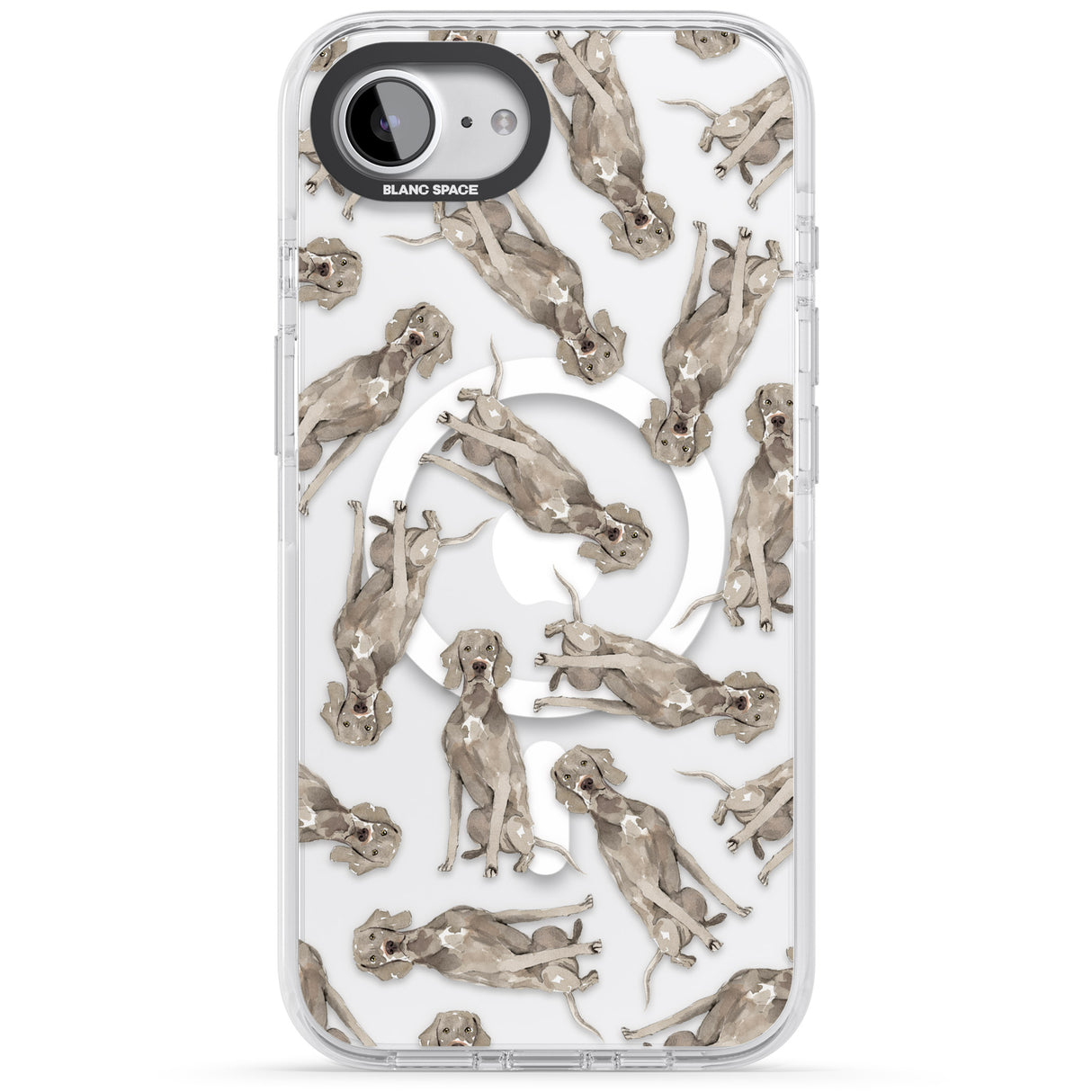 Weimaraner Watercolour Dog Pattern
