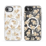 Goldendoodle Watercolour Dog Pattern