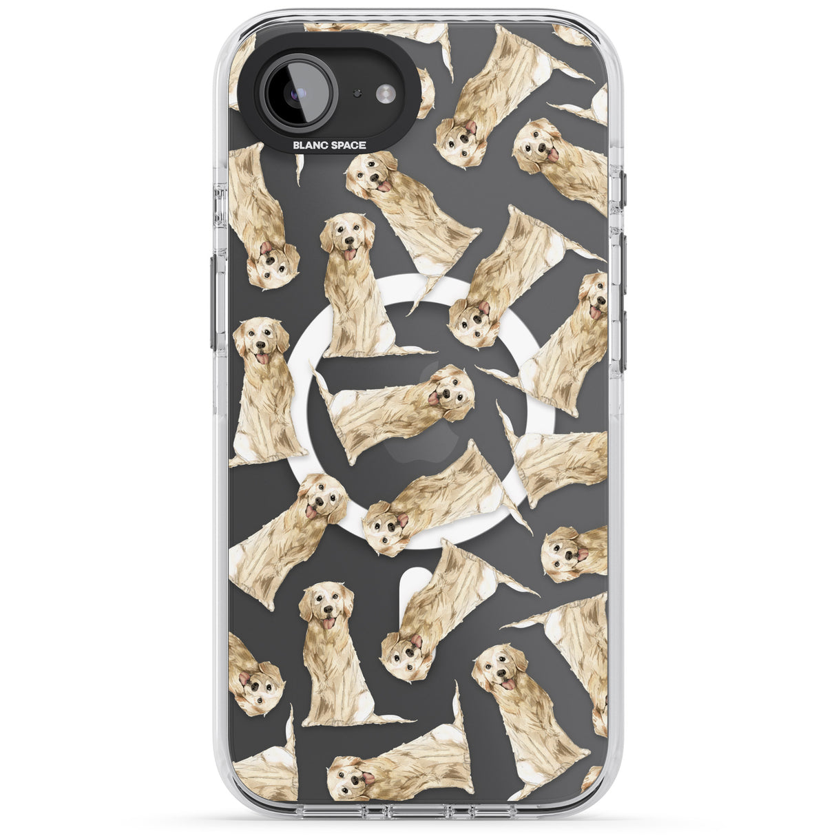 Golden Retriever Watercolour Dog Pattern