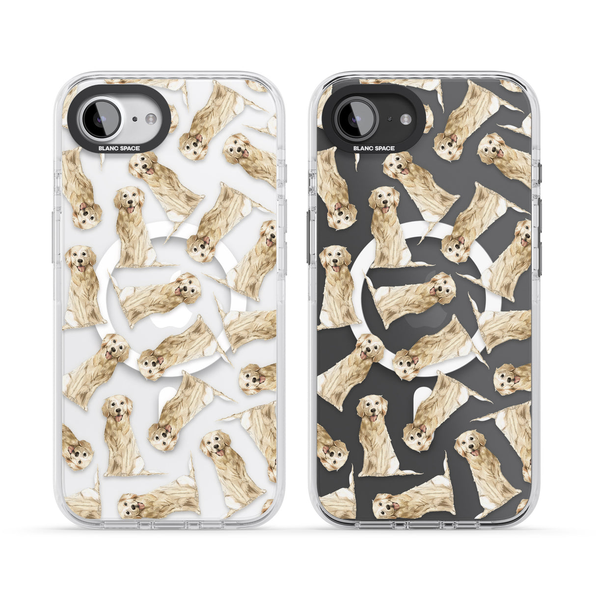 Golden Retriever Watercolour Dog Pattern