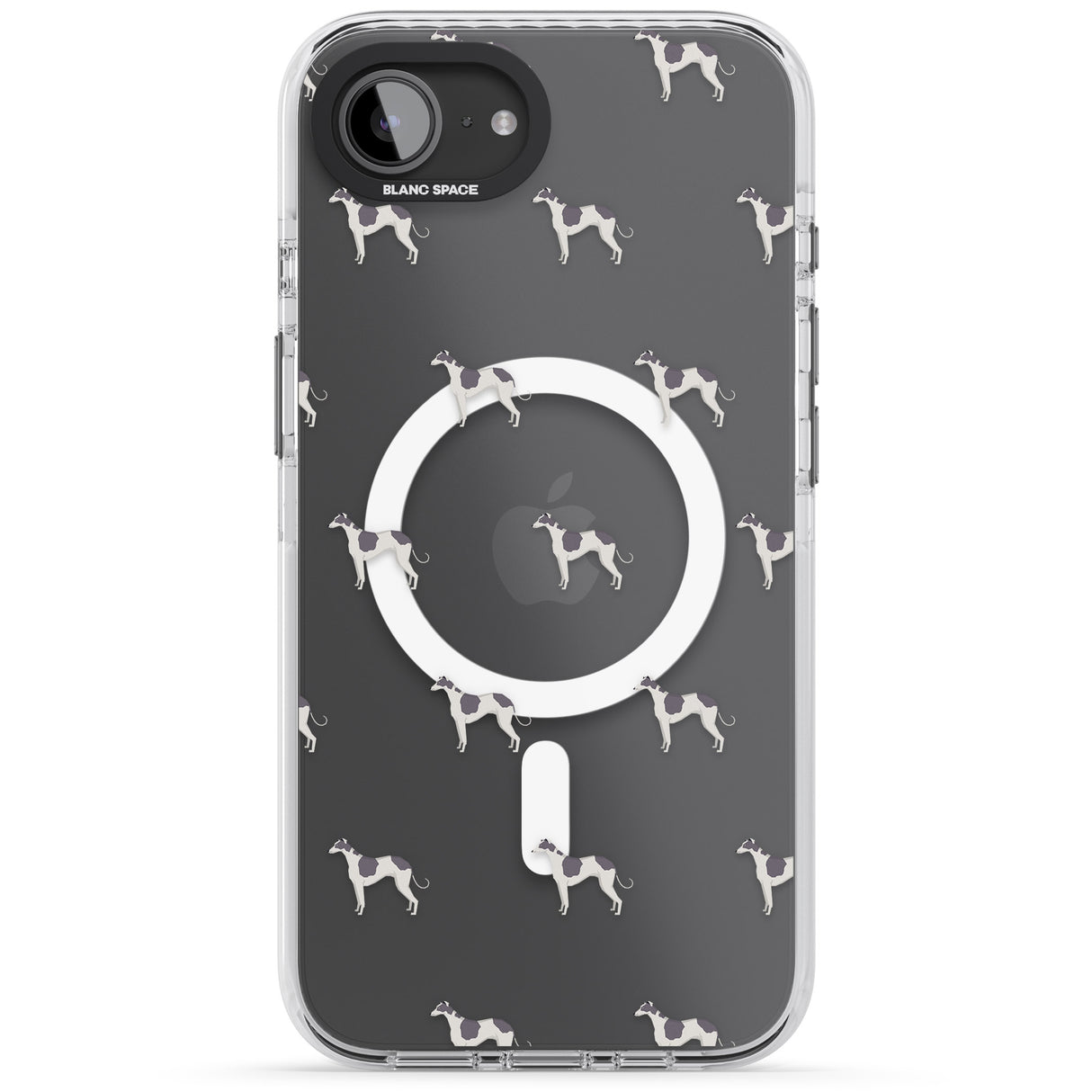 Greyhound Dog Pattern Clear