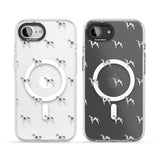 Greyhound Dog Pattern Clear