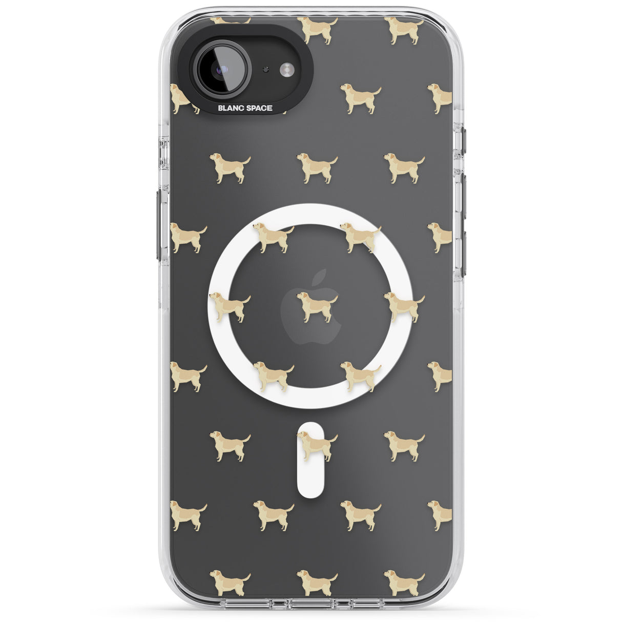 Tan Labrador Dog Pattern Clear