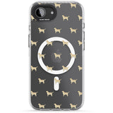 Tan Labrador Dog Pattern Clear