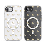 Tan Labrador Dog Pattern Clear