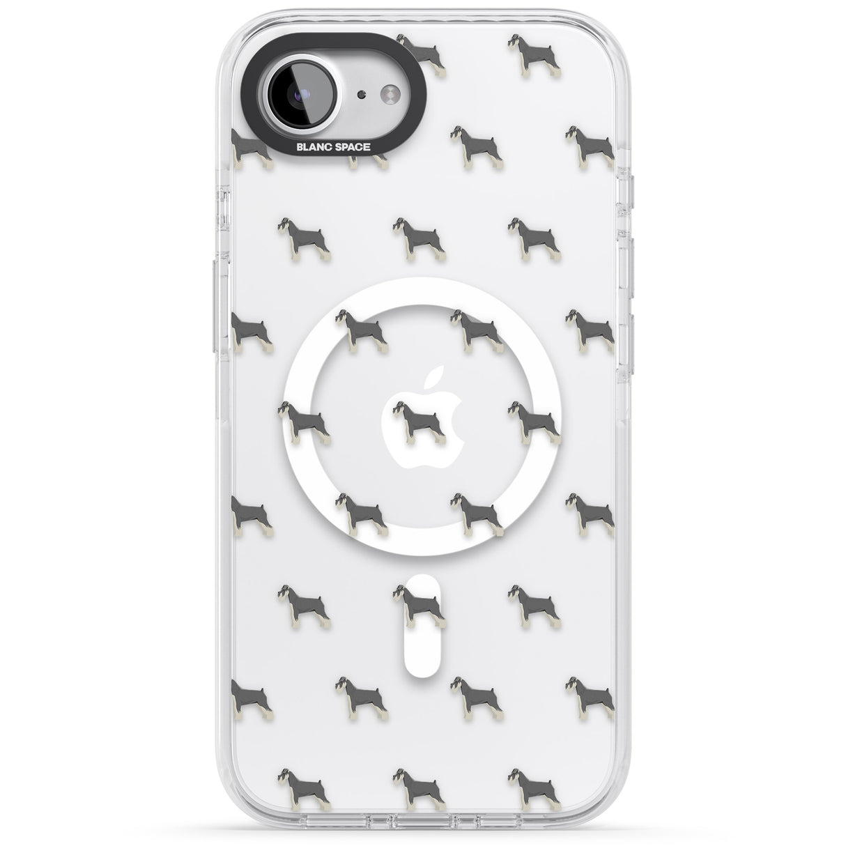Schnauzer Dog Pattern Clear