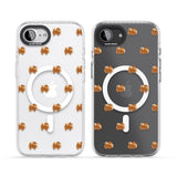 Pomeranian Dog Pattern Clear