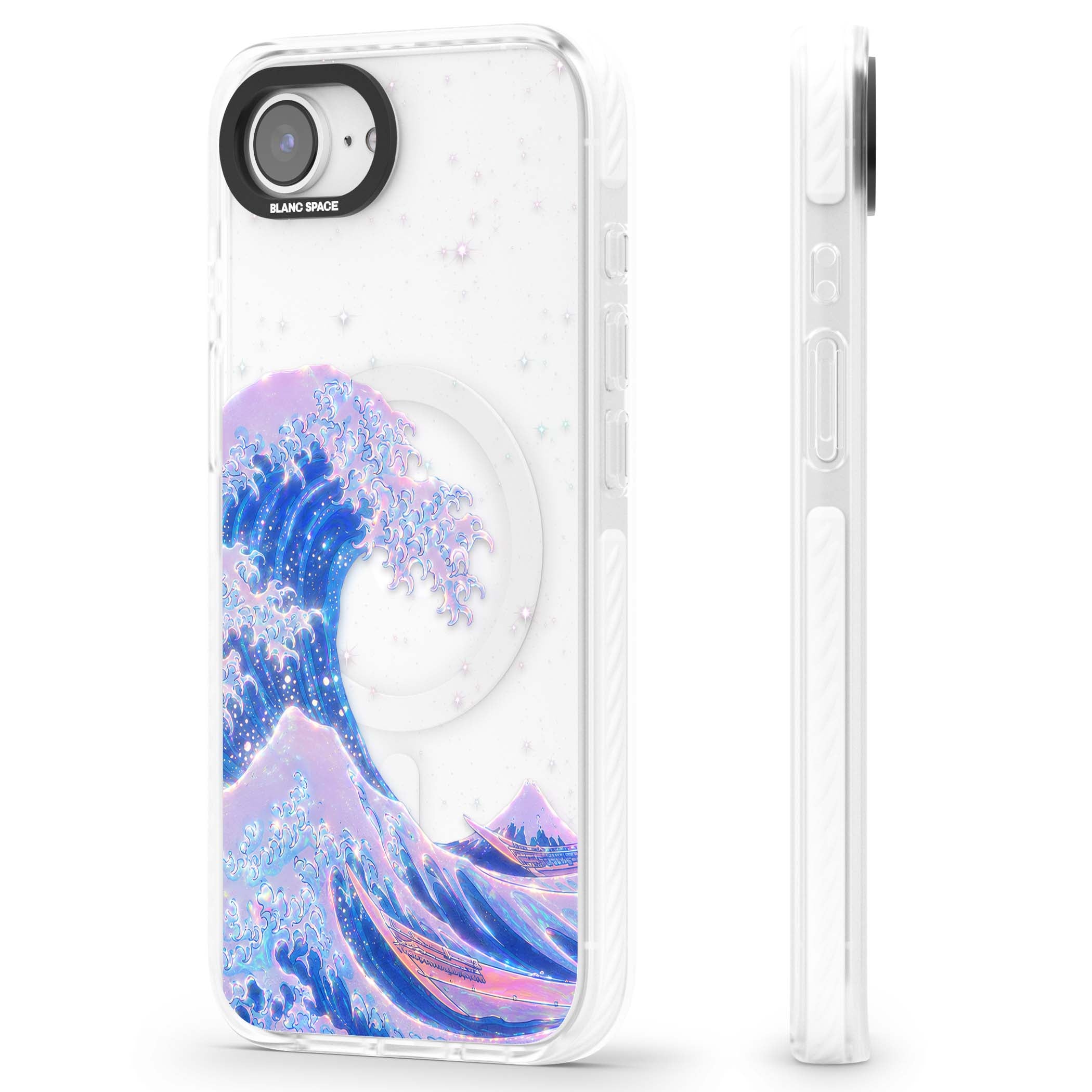 The Great Wave In Opal japanese iPhone case | Impact Magsafe case for iPhone 16e, iPhone 17e