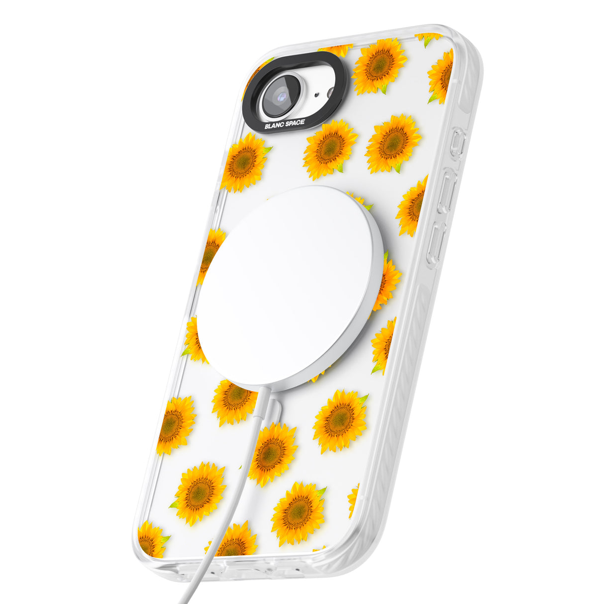 Sunflowers Transparent Pattern