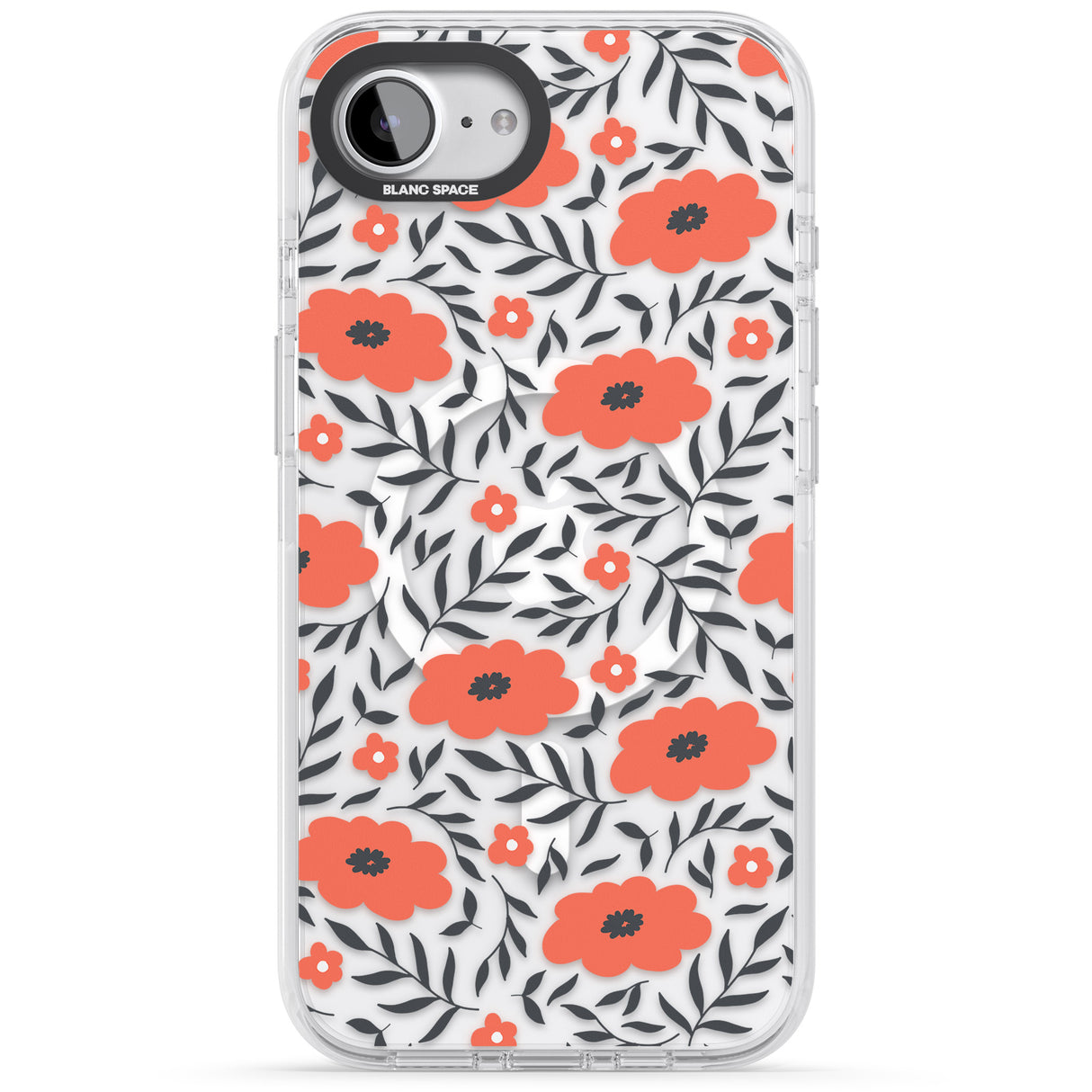 Red Poppy Transparent Floral