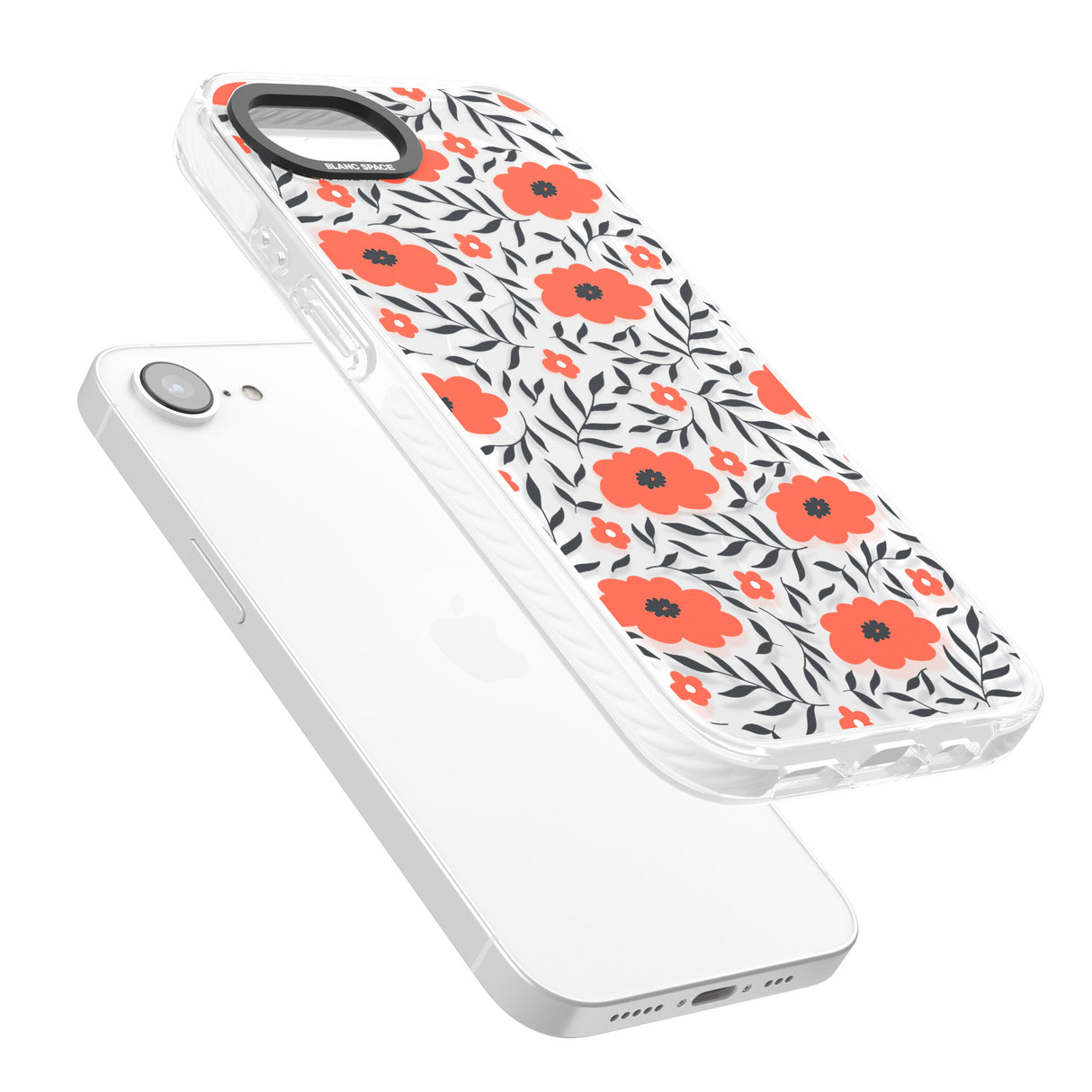 Red Poppy Transparent Floral