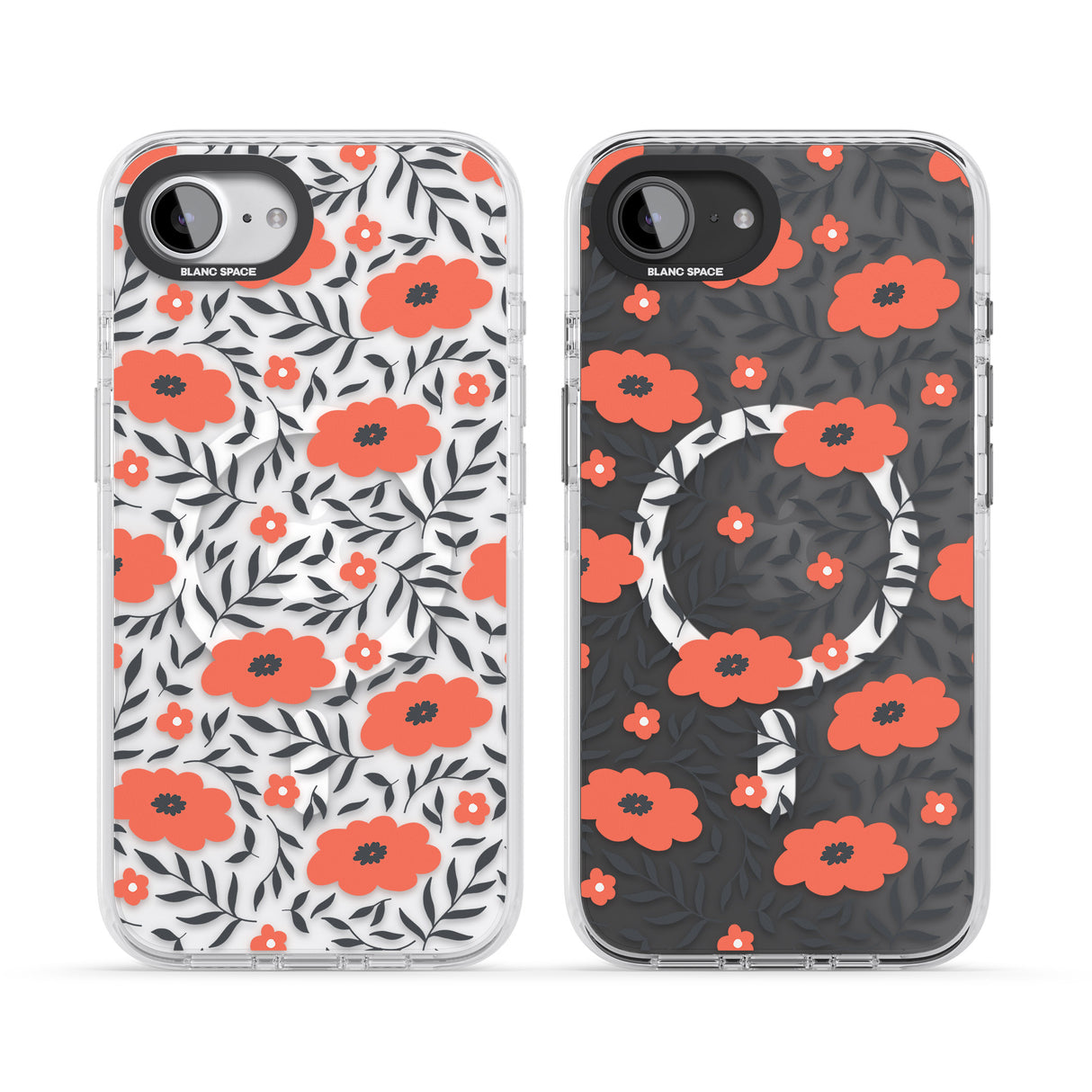 Red Poppy Transparent Floral