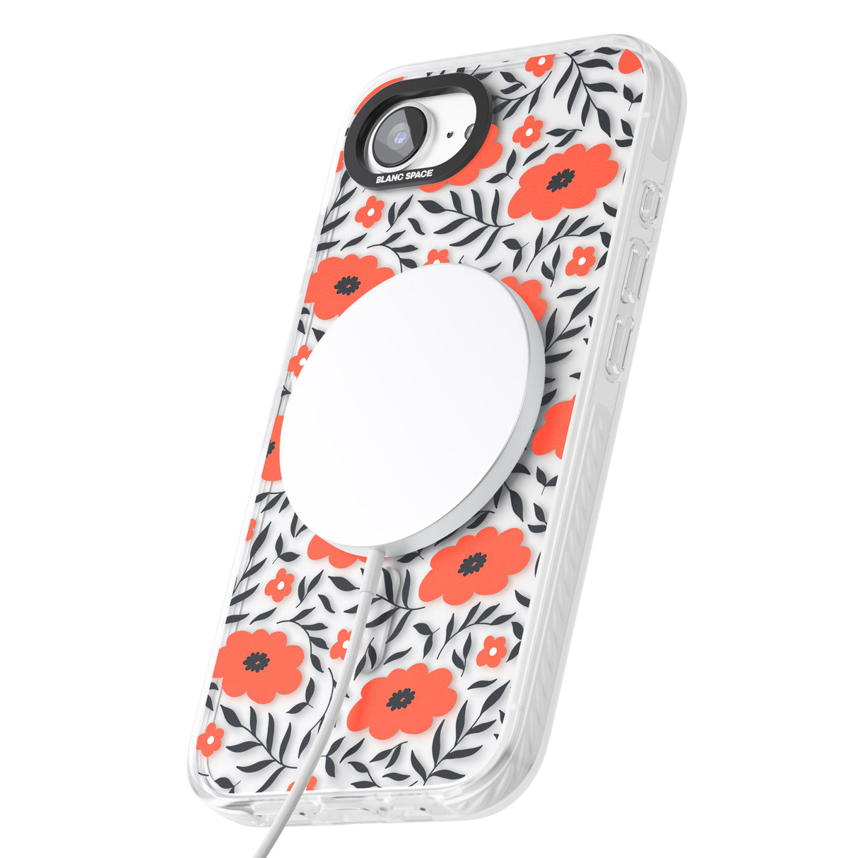 Red Poppy Transparent Floral