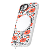 Red Poppy Transparent Floral
