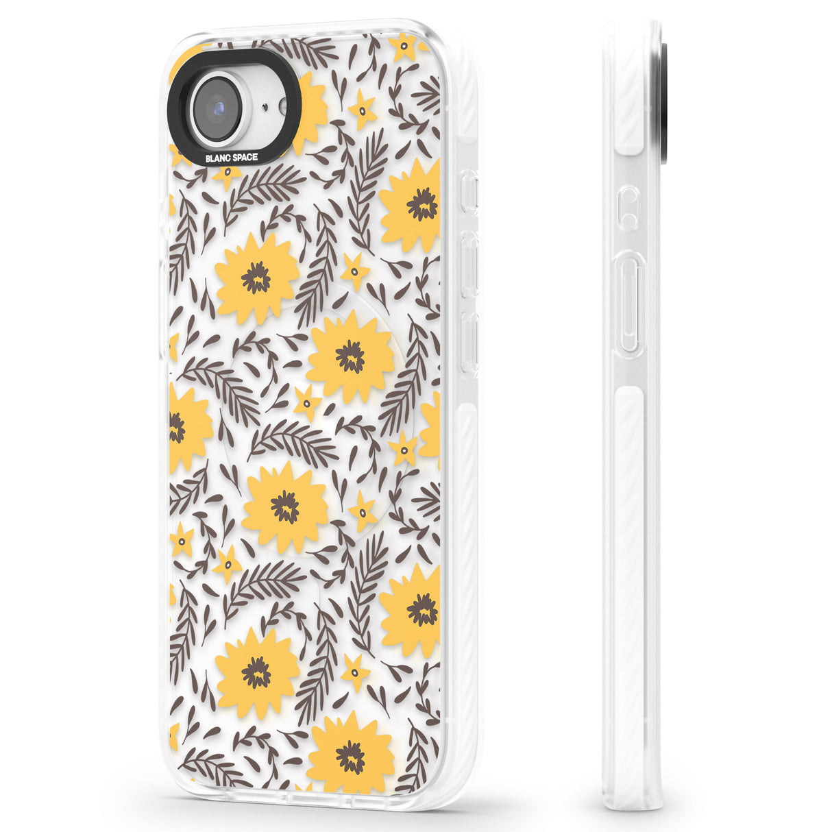 Yellow Blossoms Transparent Floral
