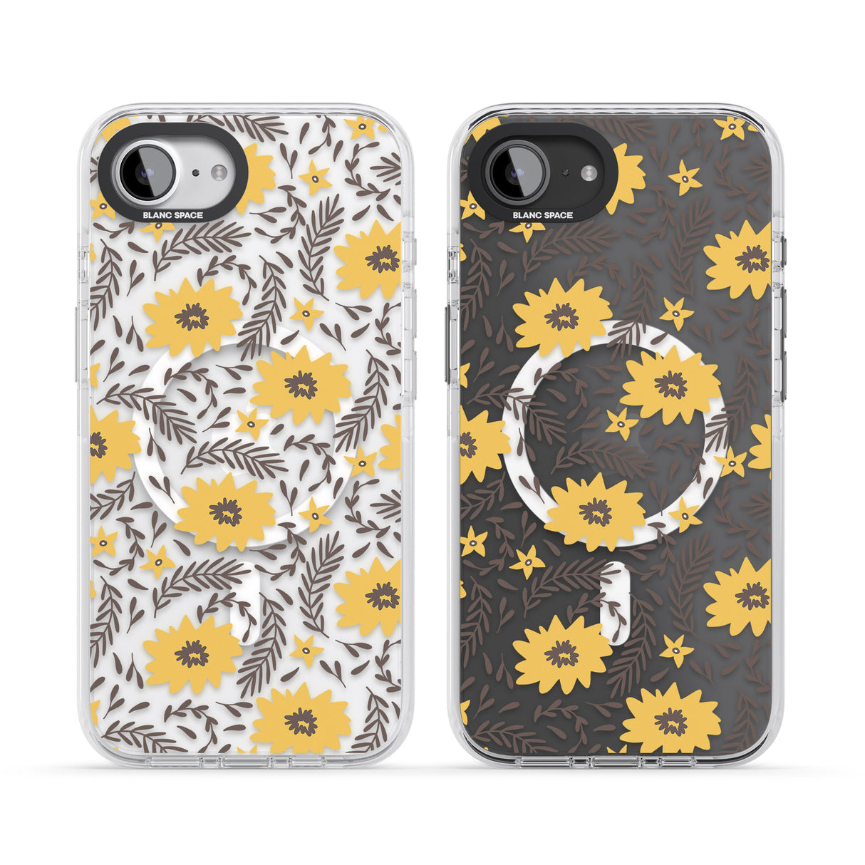 Yellow Blossoms Transparent Floral
