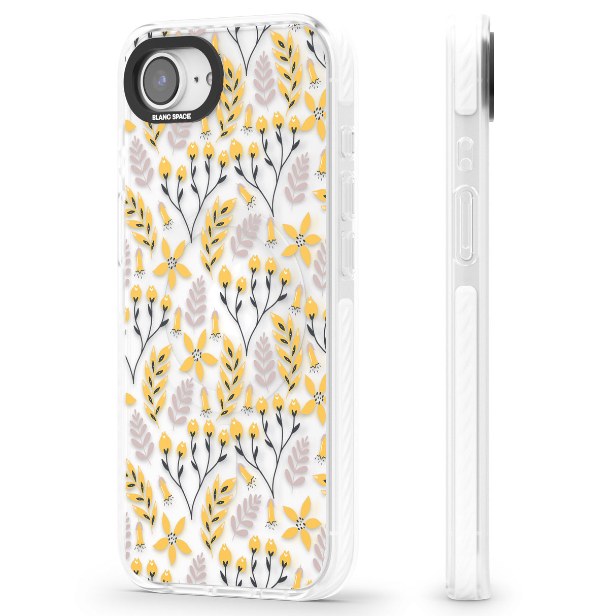 Yellow Leaves Transparent Floral