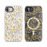 Yellow Leaves Transparent Floral