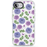 Purple Dahlias Transparent Floral