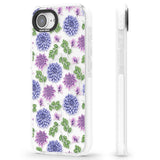 Purple Dahlias Transparent Floral