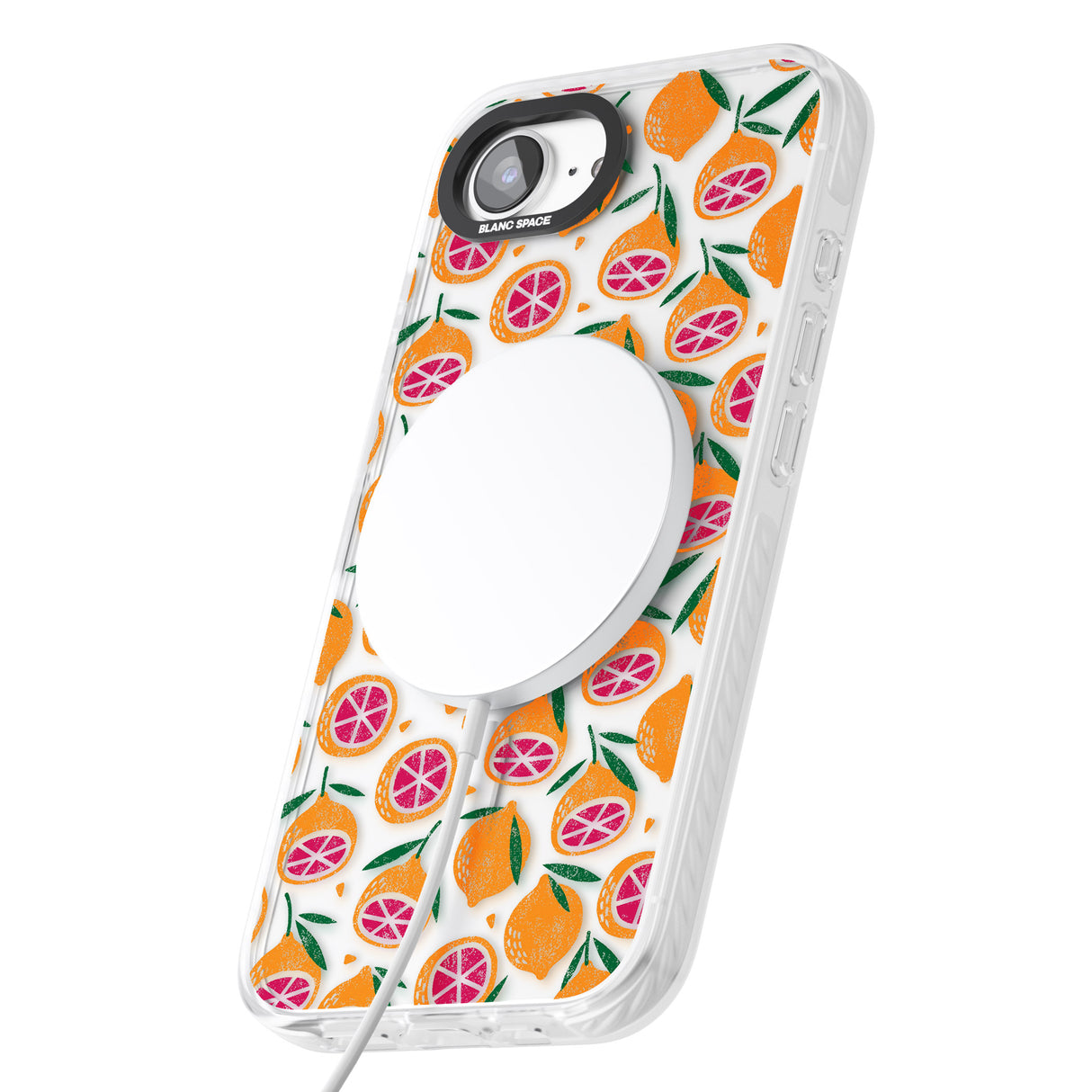 Blood Orange Fruit Pattern Transparent