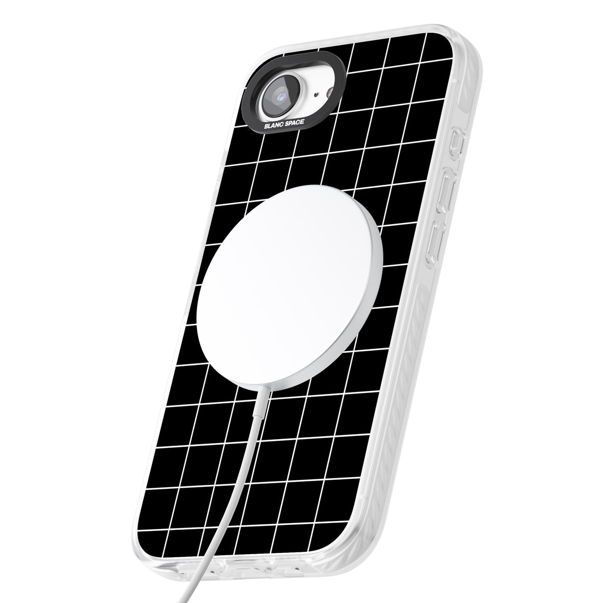 Simplistic Large Grid Pattern Black
