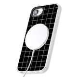 Simplistic Large Grid Pattern Black