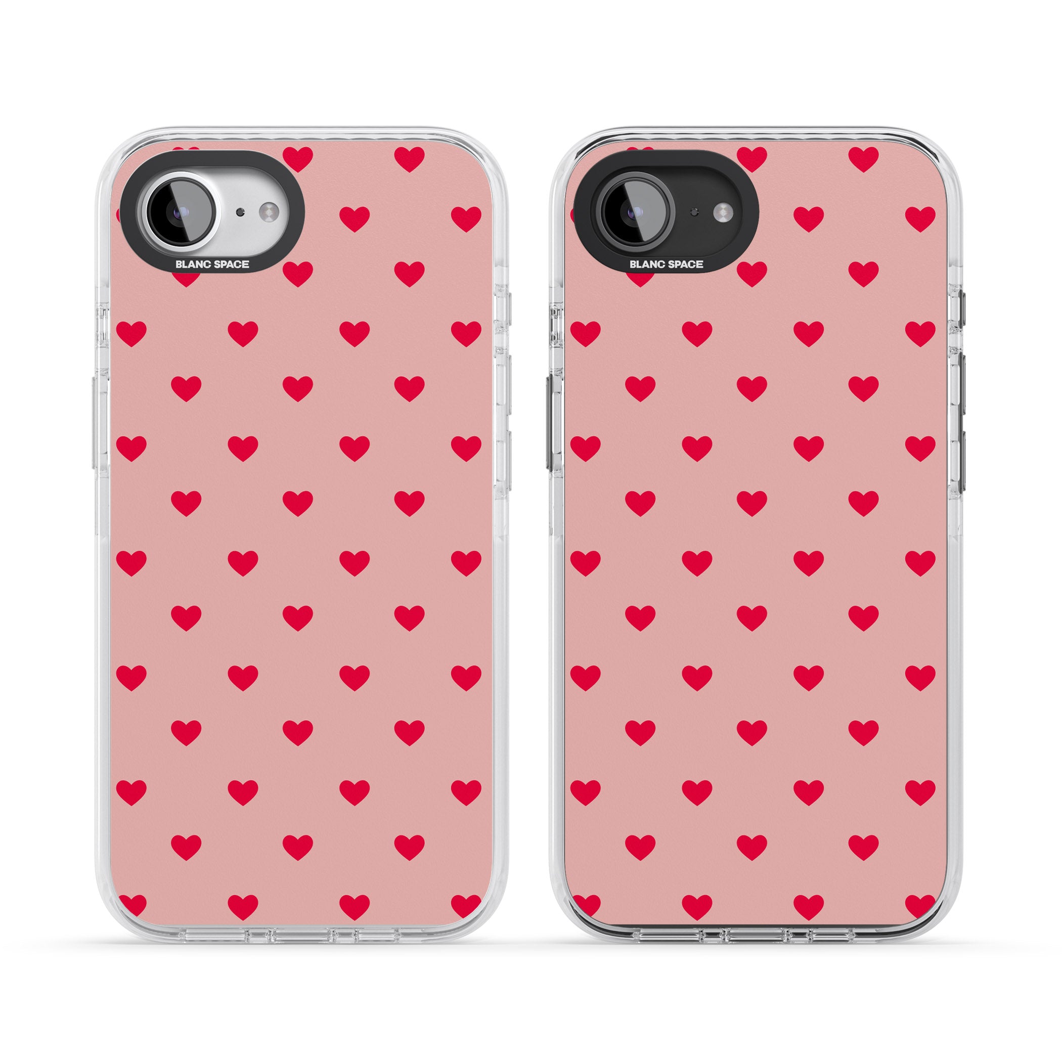Small Heart Pattern: Red & Pink