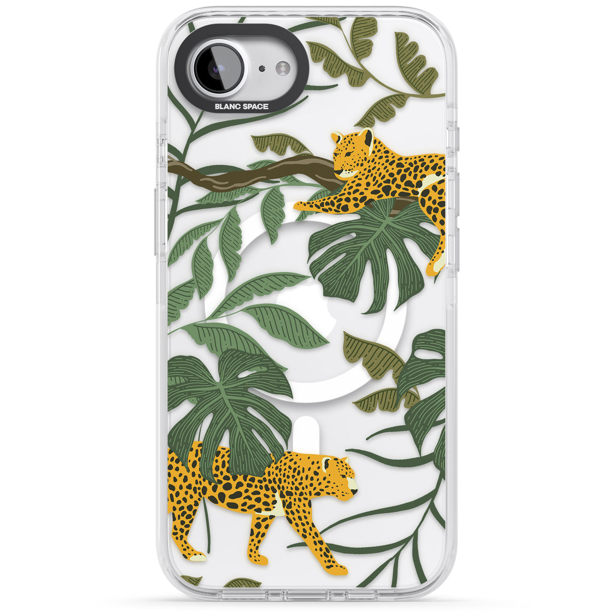 Two Jaguars & Foliage Jungle Cat Pattern