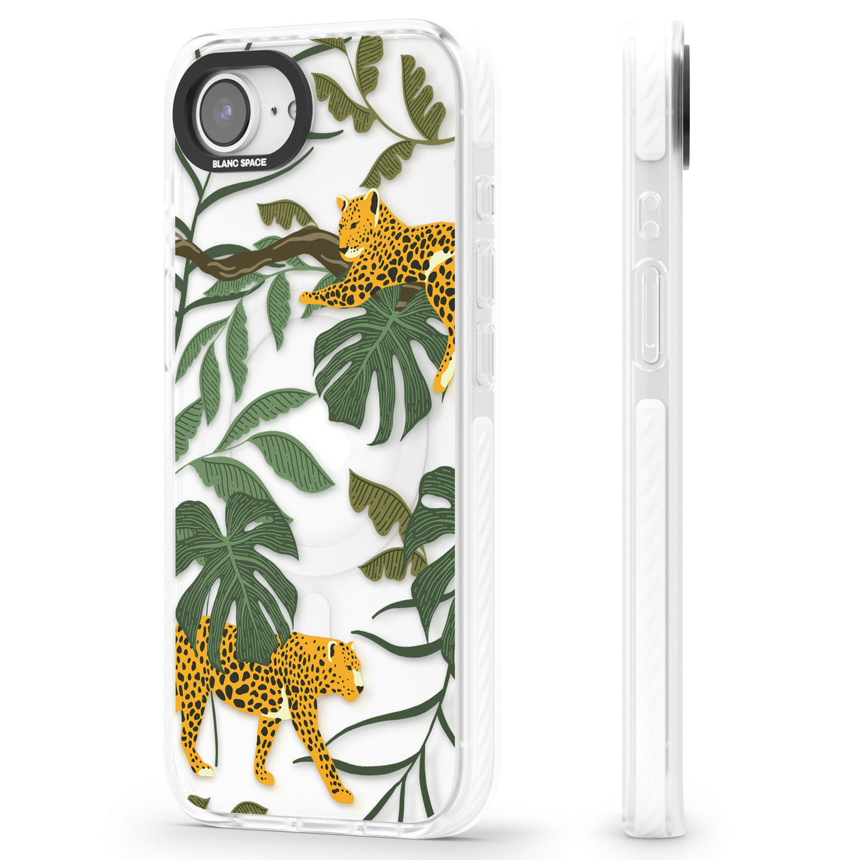 Two Jaguars & Foliage Jungle Cat Pattern