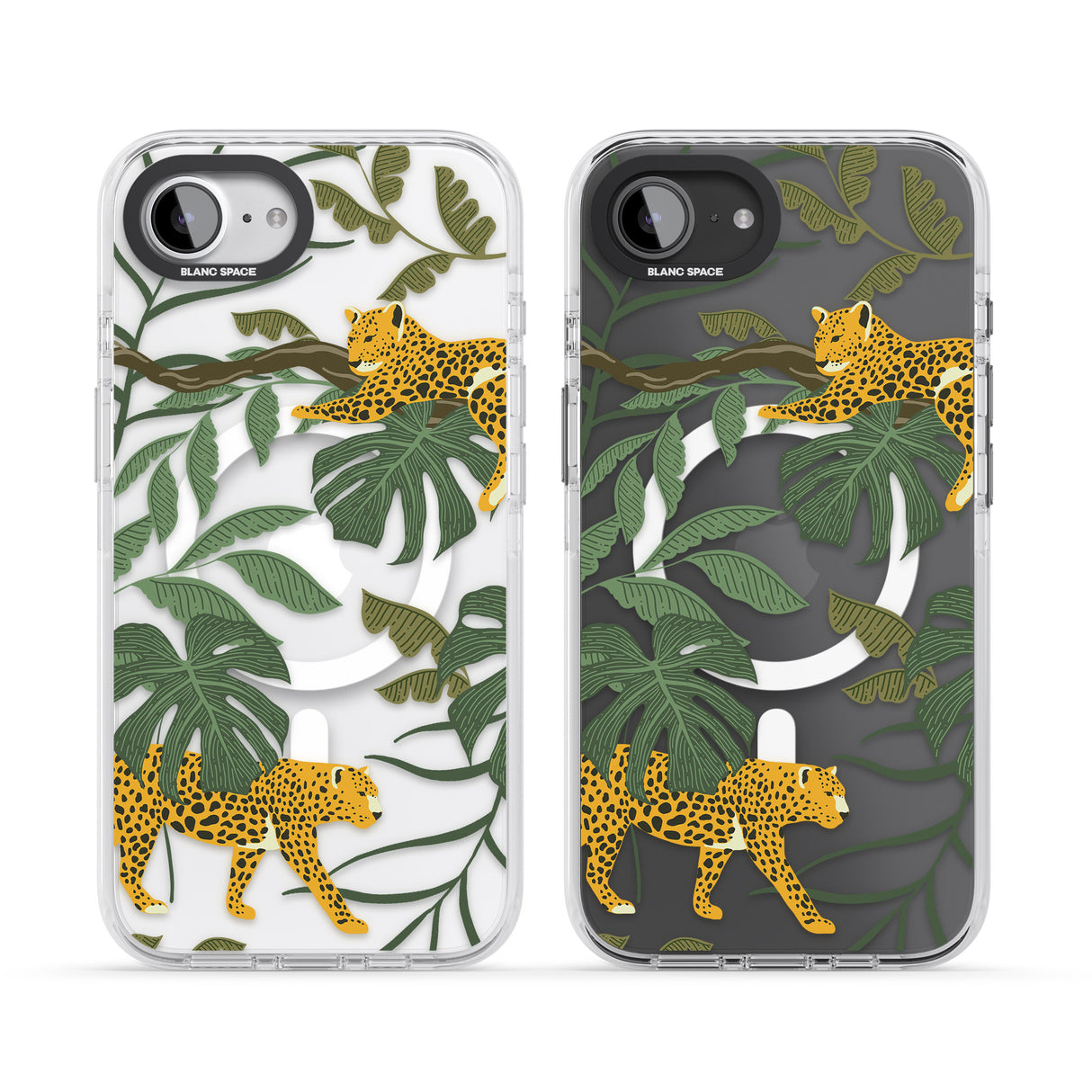 Two Jaguars & Foliage Jungle Cat Pattern
