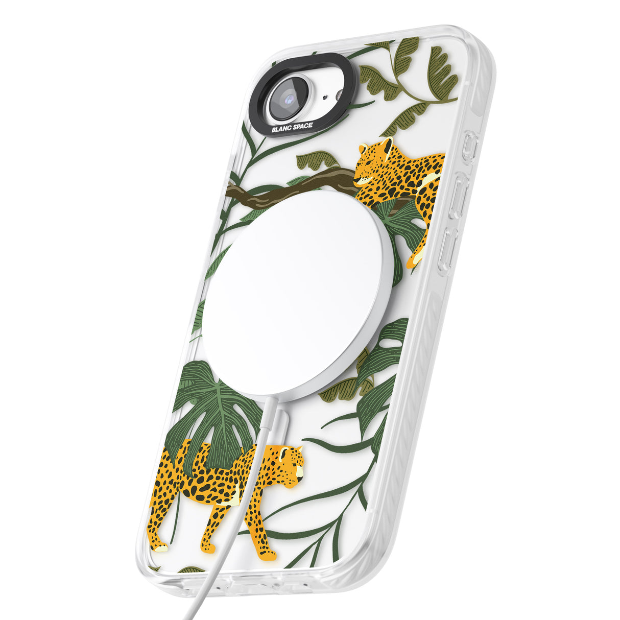 Two Jaguars & Foliage Jungle Cat Pattern