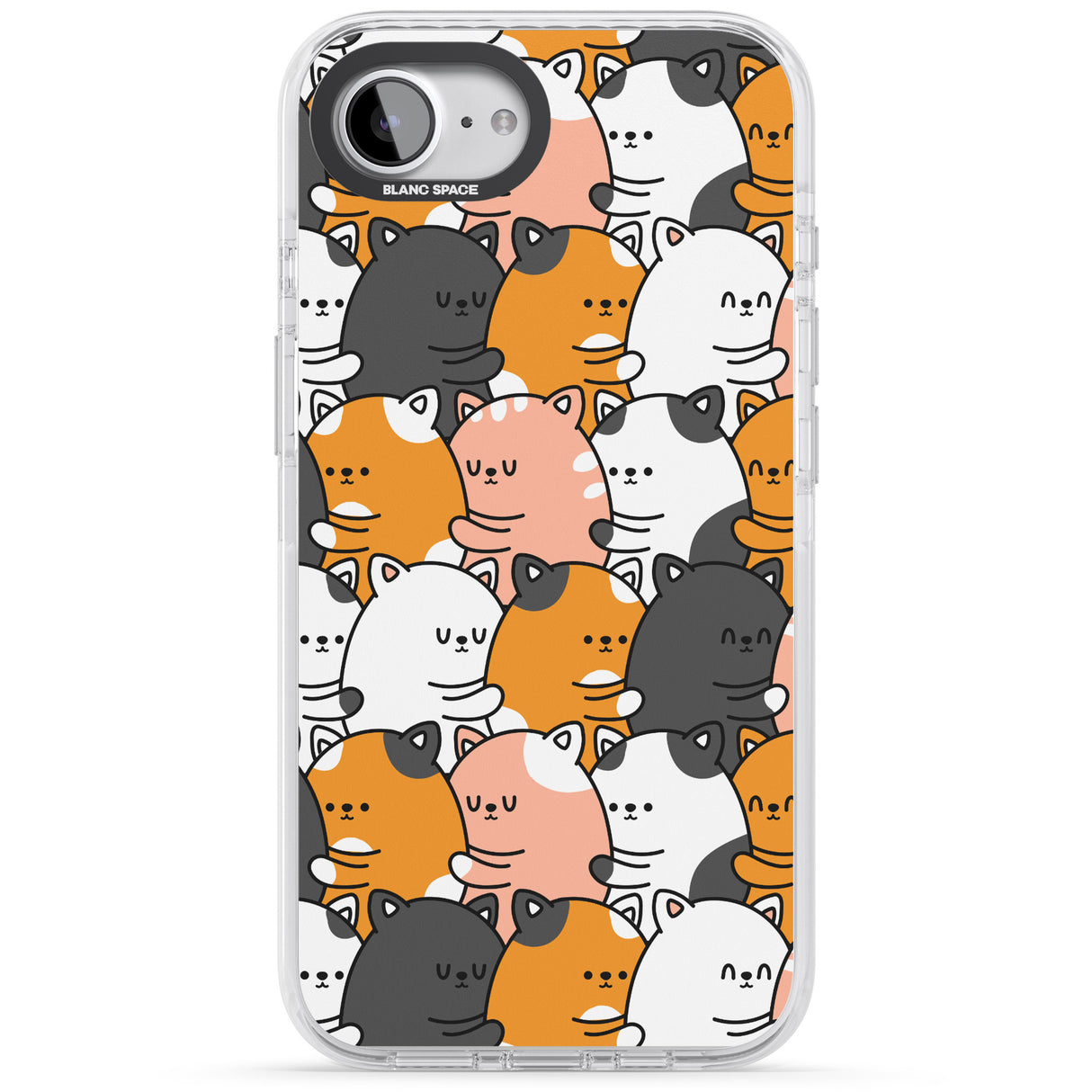 Spooning Cats Kawaii Pattern