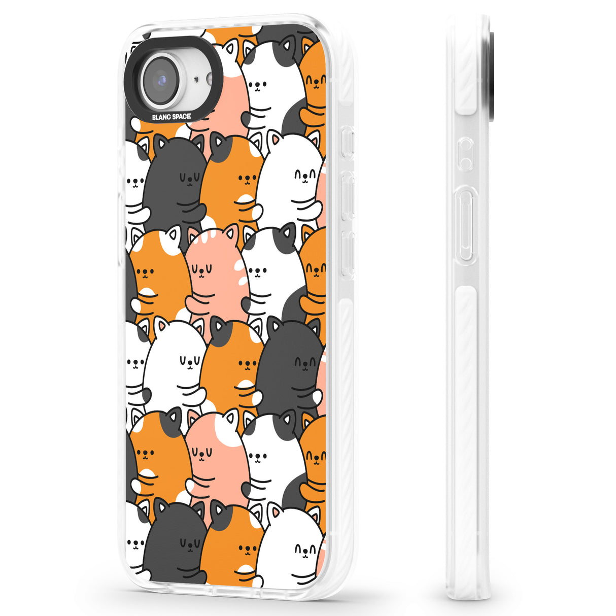 Spooning Cats Kawaii Pattern
