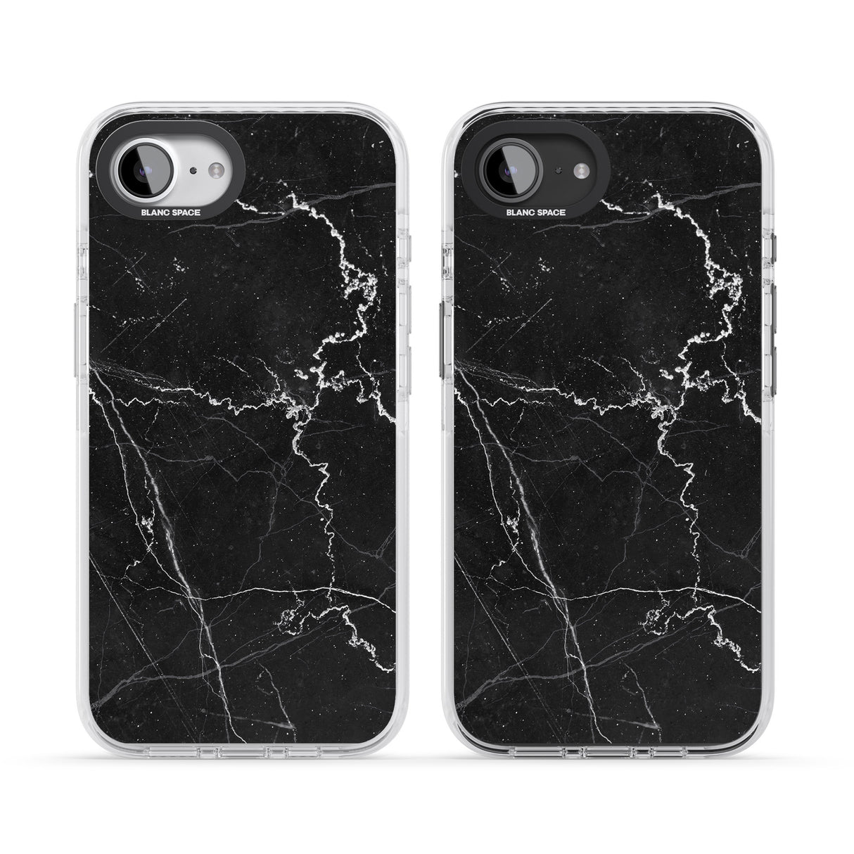 Bold Black Marble with White Texture