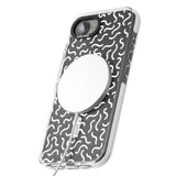White Wavy Squiggles Memphis Retro Pattern Design