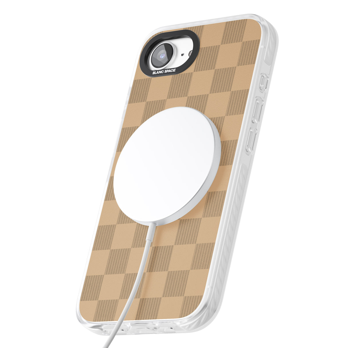 BEIGE CHECKERED