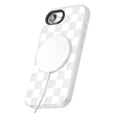 WHITE CHECKERED