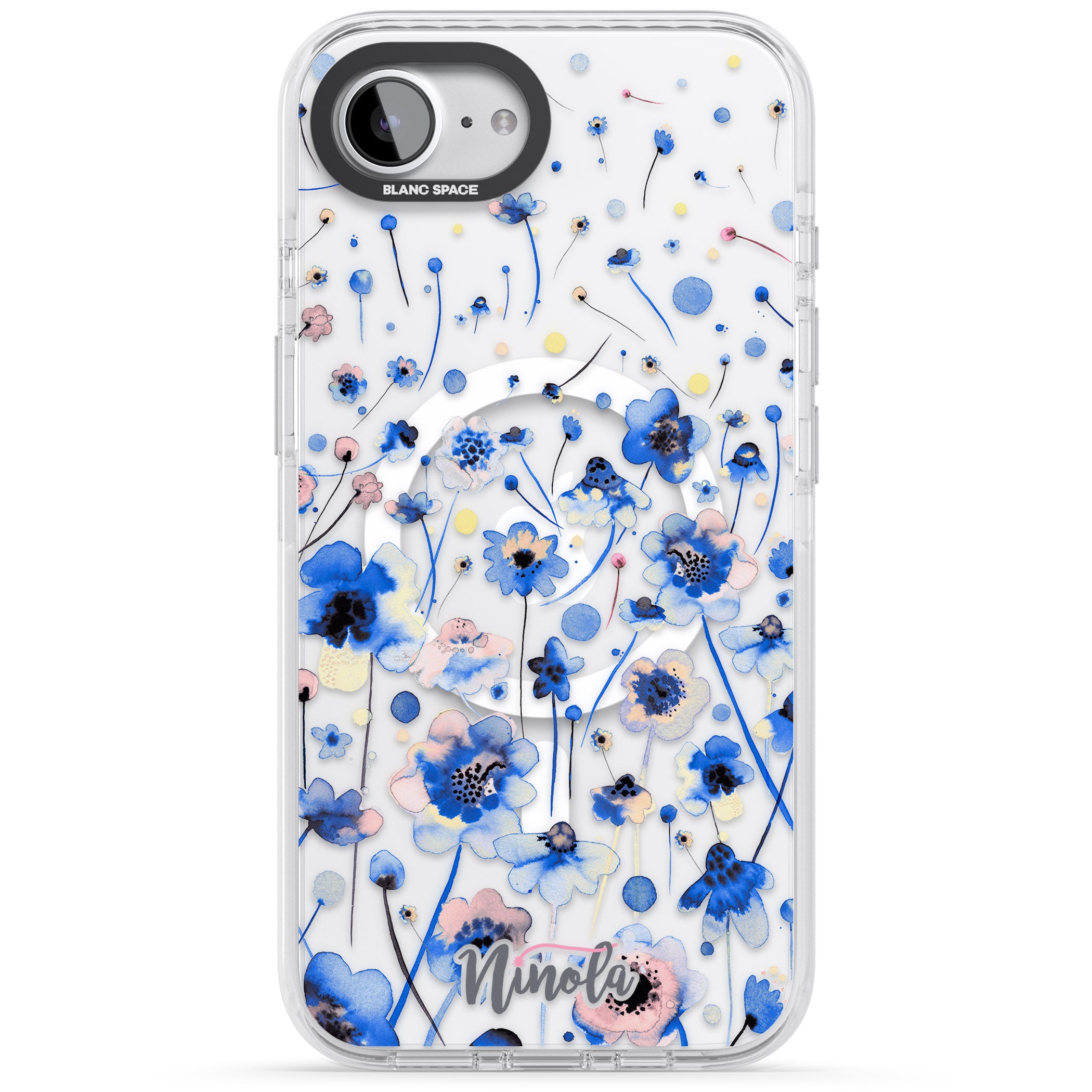 Ink Flowers Blue