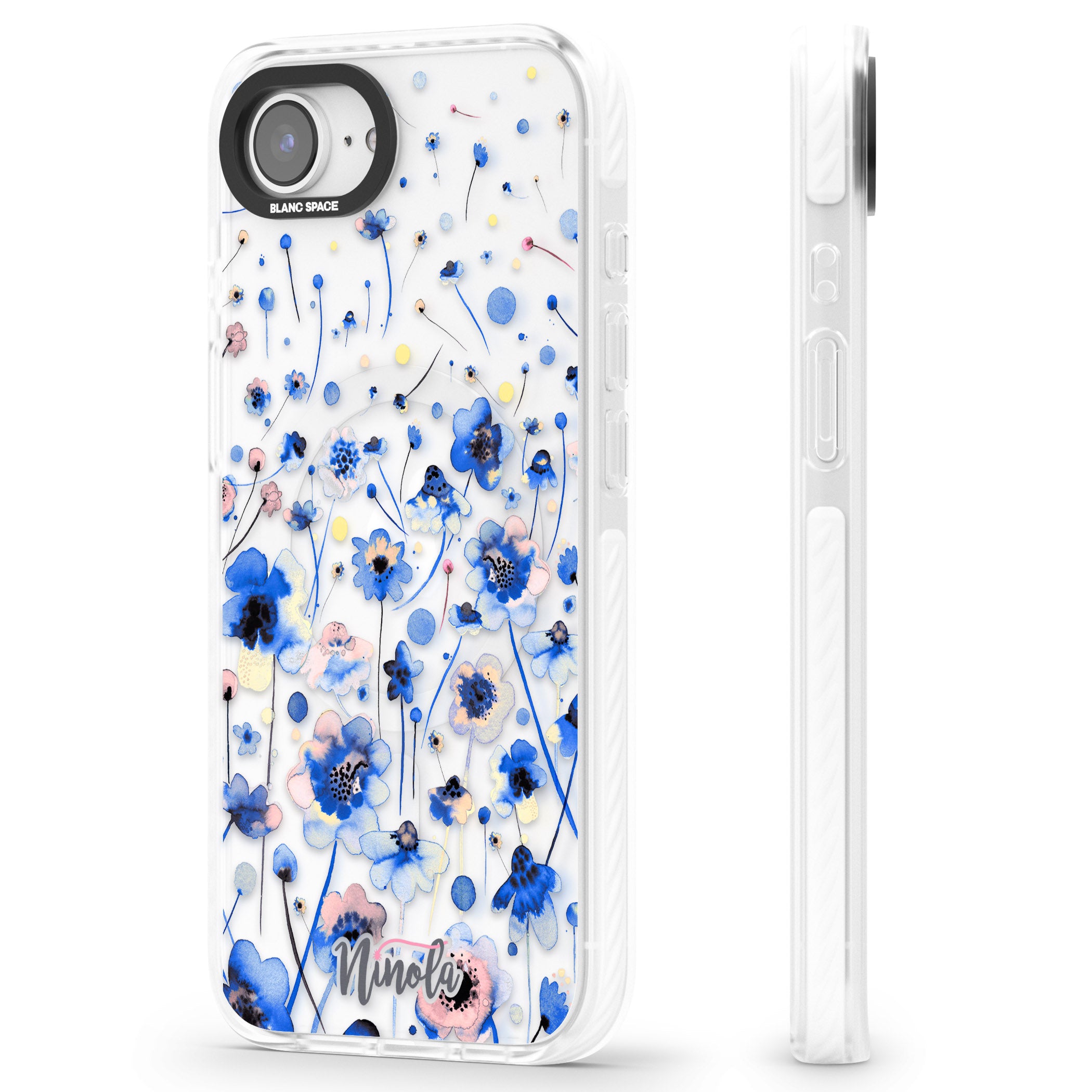 Ink Flowers Blue