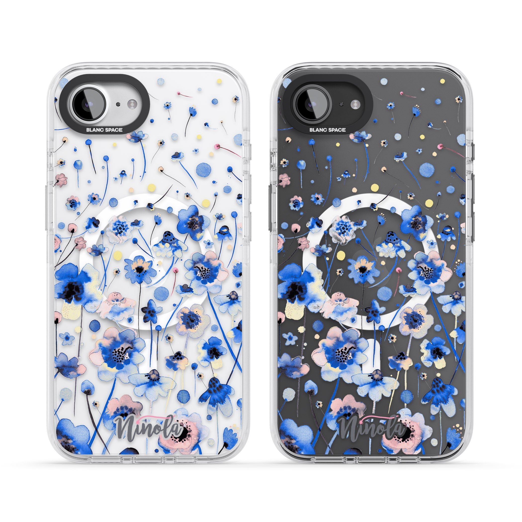 Ink Flowers Blue