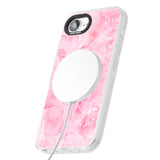Bright Pink Onyx Marble Texture