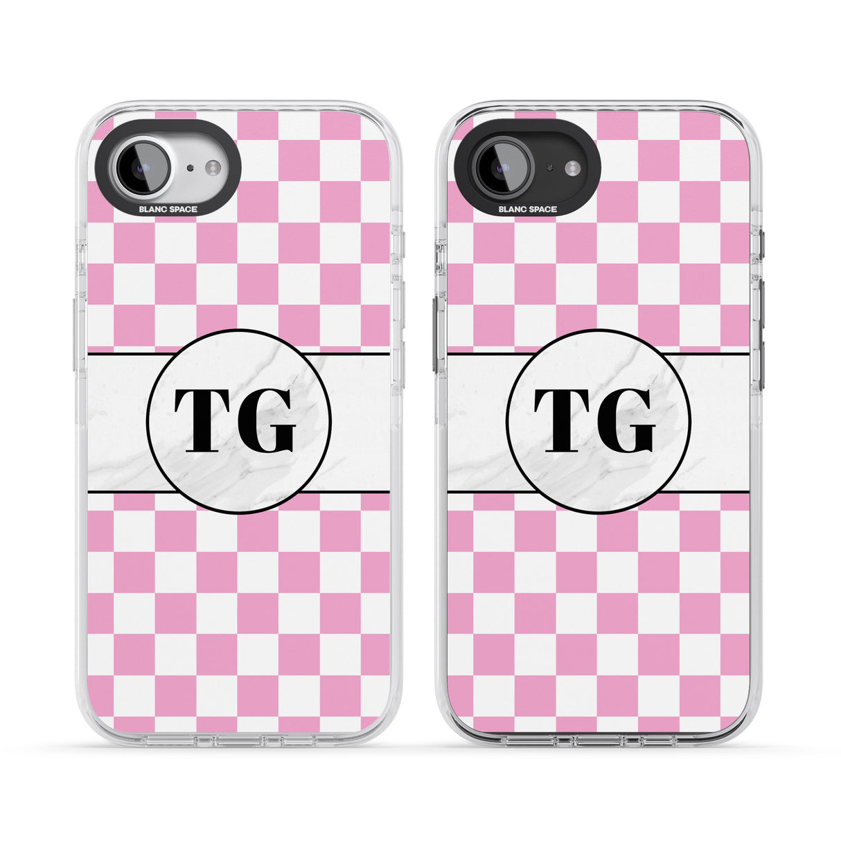 Personalised Monogrammed Pink Check
