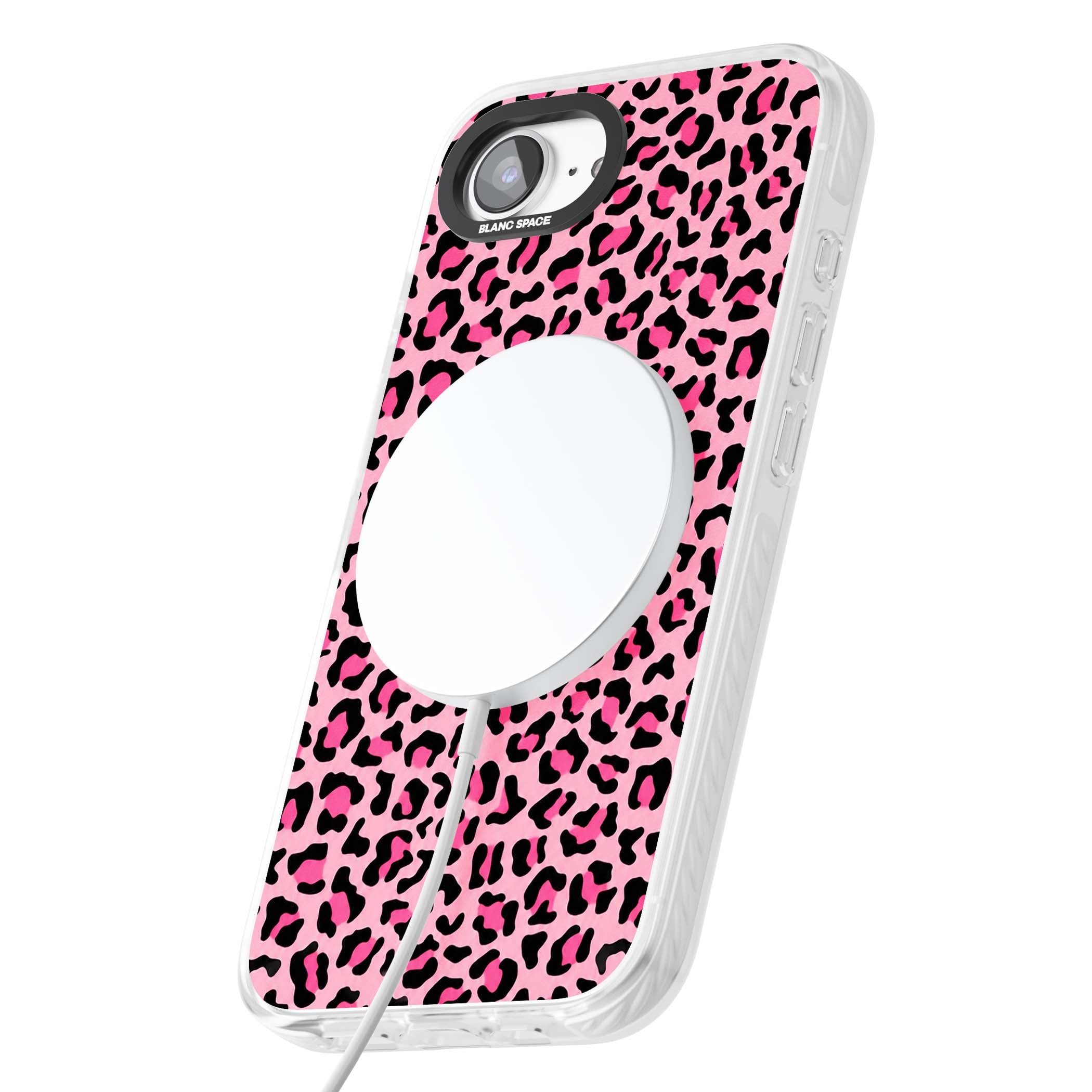 Pink Leopard baddie iPhone case | Impact Magsafe case for iPhone 16e, iPhone 17e
