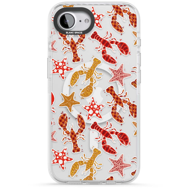 Lobster & Starfish Coastal Pattern