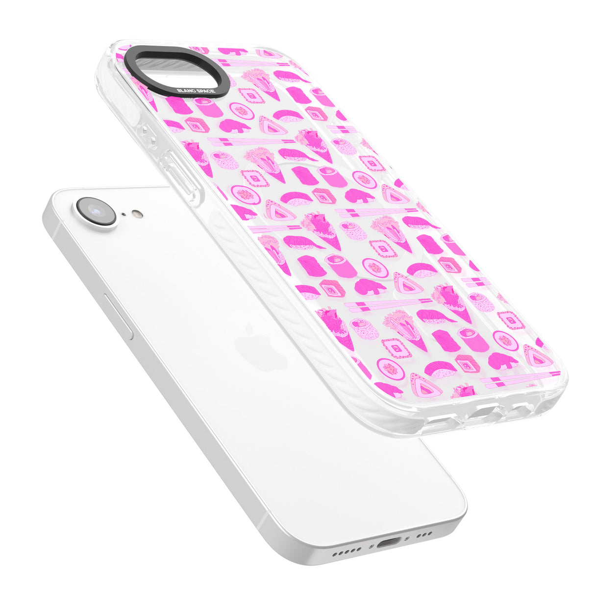 Bright Pink Sushi Pattern