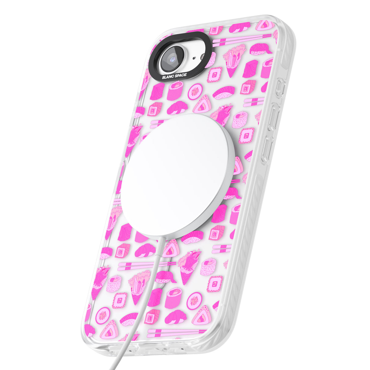 Bright Pink Sushi Pattern
