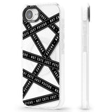 Caution Tape (Clear) Not Cute Just Psycho