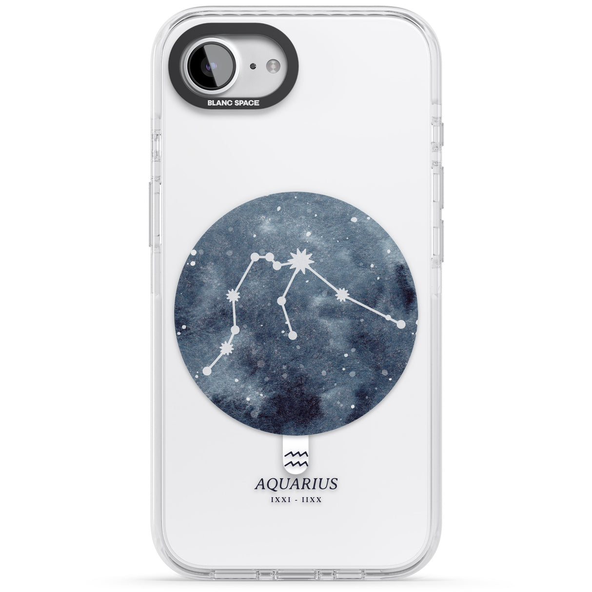 Aquarius Zodiac Transparent Design - Blue